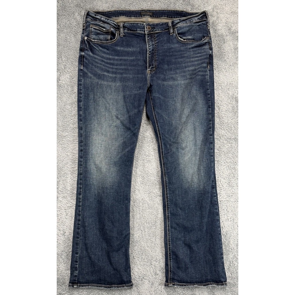 Silver Jeans Mens 40x31* Blue Denim Craig Bootcut Stretch Western Cowboy Fade
